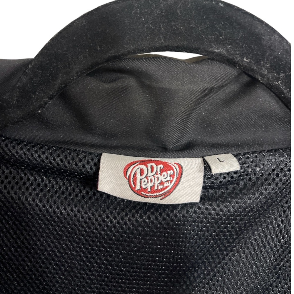 Dr. Pepper Brand | Solid Black Jacket Size Large - image 2